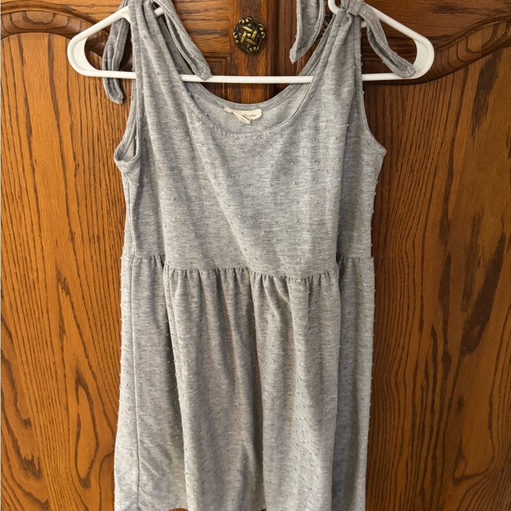 See You Monday Gray Textured Dress